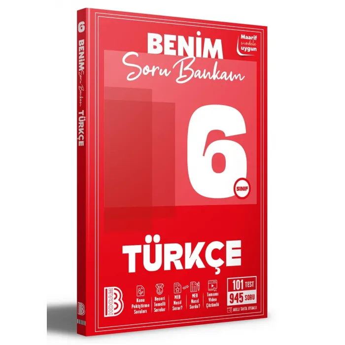 6. Sınıf Türkçe Soru Bankam Benim Hocam Yayınları