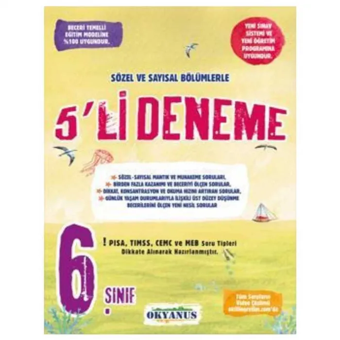 6. Sınıf 5`li Deneme Seti