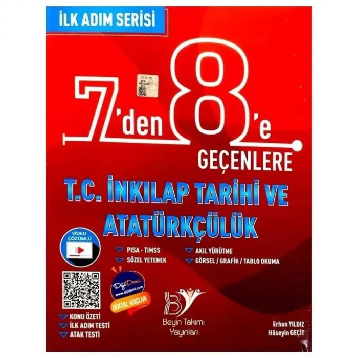 7`Den 8`e Geçenlere T. C. İnkılap Tatihi ve Atatürkçülük İlk Adım Serisi Soru Bankası