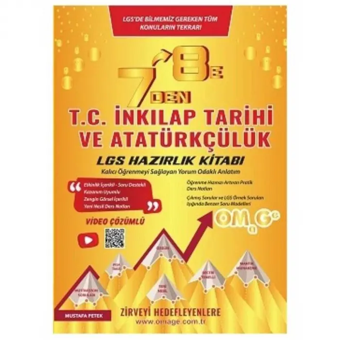 7 Den 8 E LGS T.C. İnkılap Tarihi Ve Atatürkçülük Tarihi Hazırlık Kitabı