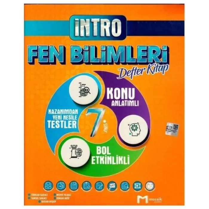 7. Sınıf Fen Bilimleri İntro Defter Kitap