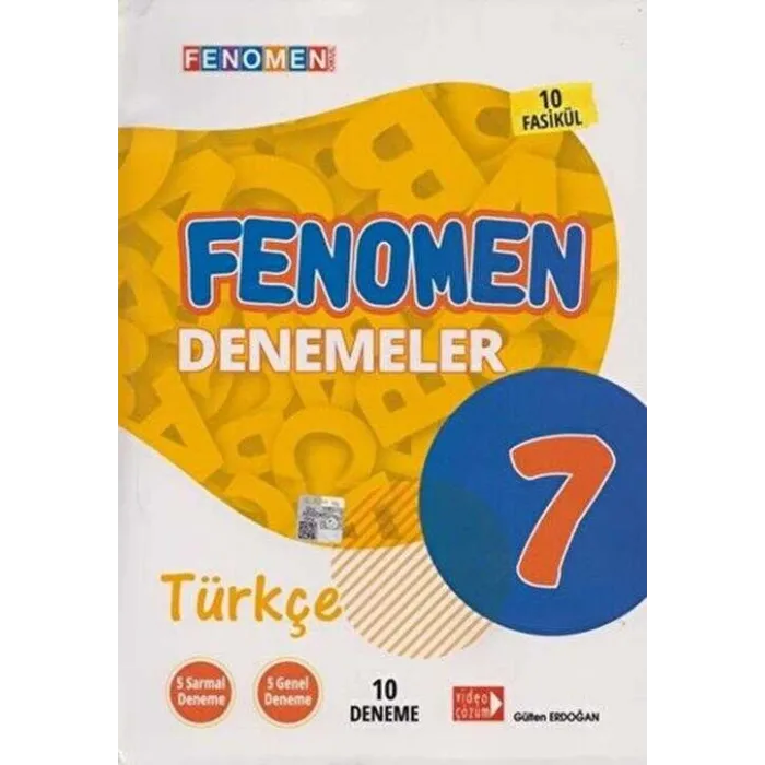 7. Sınıf Türkçe 10 Deneme Fenomen Okul Yayınları