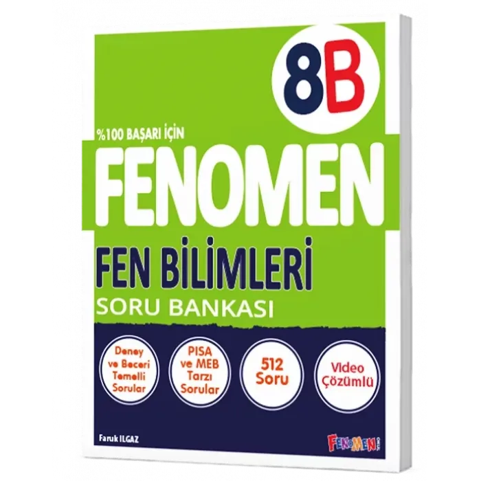 8. Sınıf Fenomen Fen Bilimleri B Soru Bankası Gama Okul Yayınları