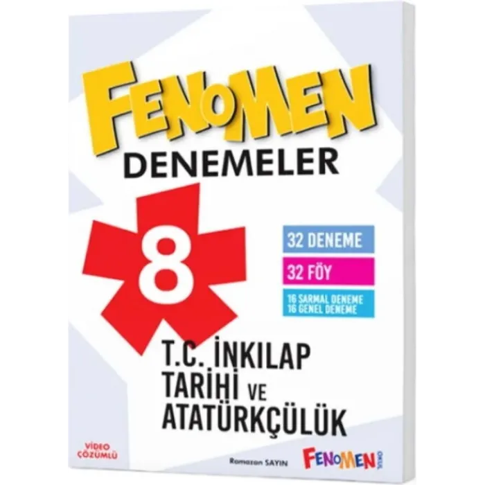 8. Sınıf T.C. İnkılap Tarihi ve Atatürkçülük Fenomen Denemeler Fenomen Okul Yayınları