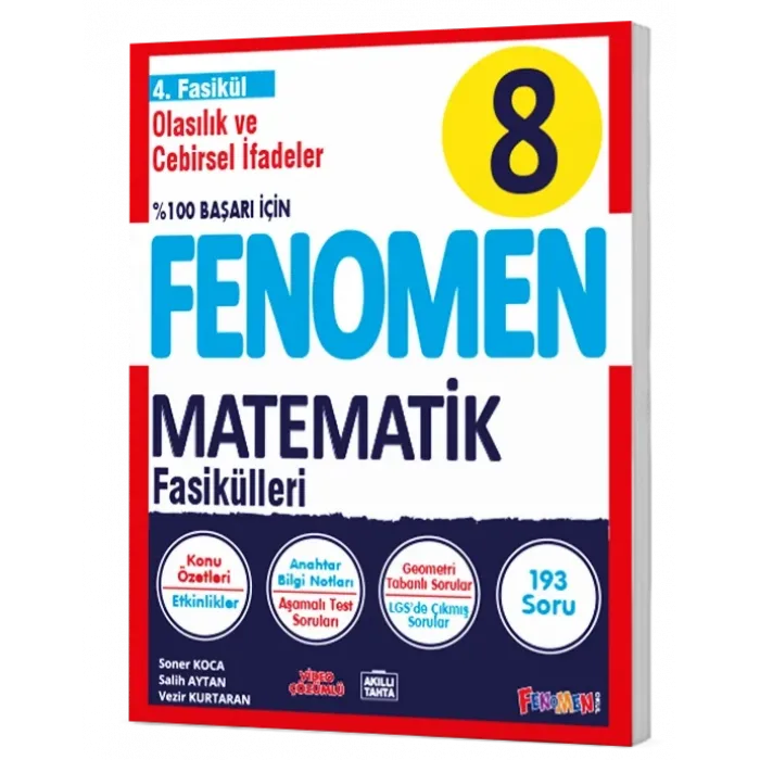 8 Matematik 4. Fasikül (Olasılık, Cebirsel İfadeler ve Özdeşlikler)