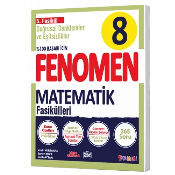 8 Matematik 5.Fasikül (Doğrusal Denklemler Ve Eşitsizlikler)