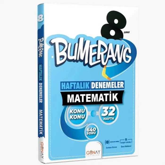8. Sınıf Bumerang 32 Haftalık Matematik Denemeleri