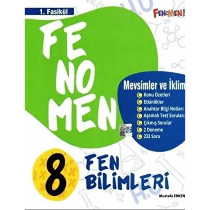 8. Sınıf Fen Bilimleri Fenomen Mevsimler ve İklim 1. Fasikül Gama Yayınları