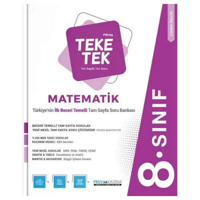 8. Sınıf Matematik Pruva Teke Tek