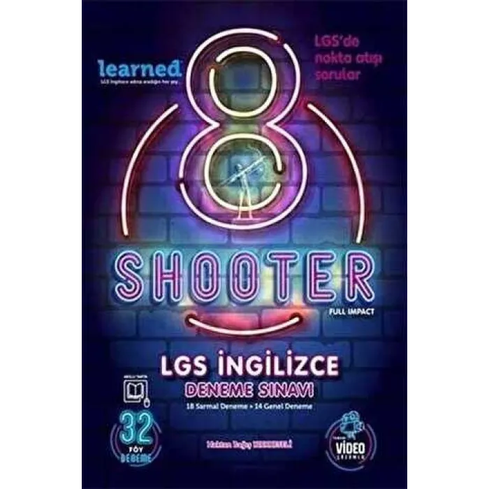 8. Sınıf Shooter Learned İngilizce Deneme Sınavı
