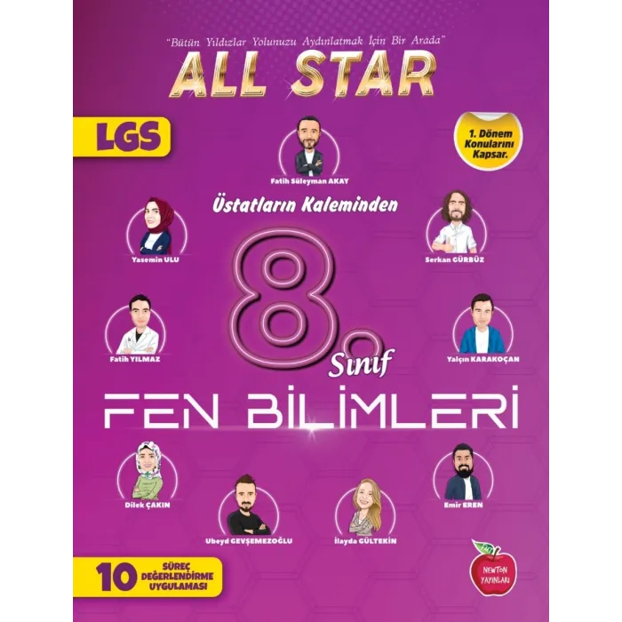 8.SINIF ALL STAR 1.DÖNEM 10 SÜREÇ DEĞERLENDİRME FEN BİLİMLERİ