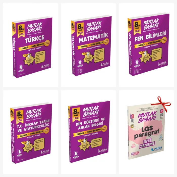 8.Sınıf Fasikül + Soru Bankası Full Set. Beceri Temelli S. O. LGS Paragraf 15li D. Hediyeli!!