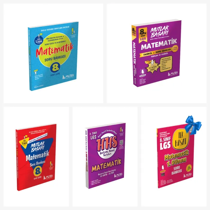 8.Sınıf Matematik Seti. Matematik İlk Hasat Soru Bankası (1.Dönem) Hediyeli!!