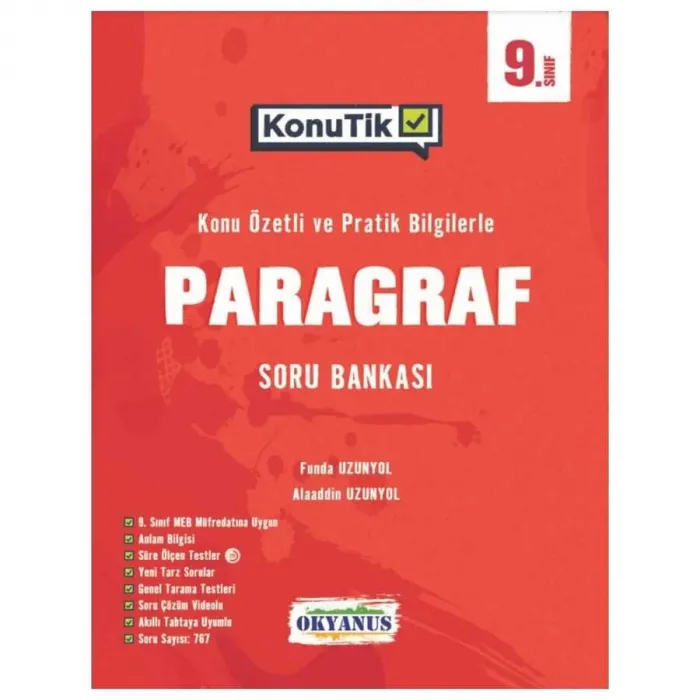 9. Sınıf KonuTik Paragraf Soru Bankası