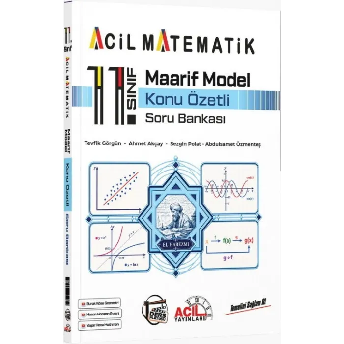 Acil Yayınları 11. Sınıf Acil Matematik Maarif Model Konu Özetli Soru Bankası