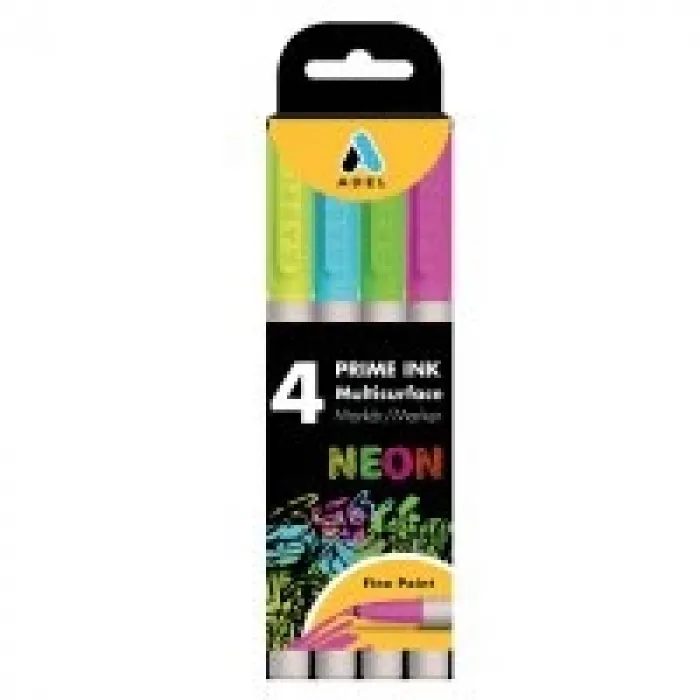 Adel Markör Kalem Prime Ink Multisurface 4lü Neon Renk 2201000103000