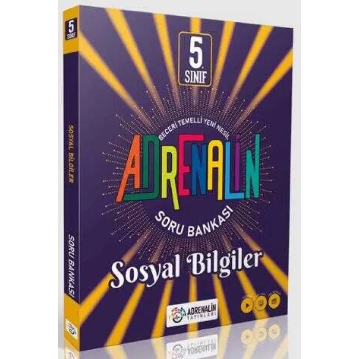 Adrenalin Yayınları 5. Sınıf Adrenalin Sosyal Bilgiler Soru Bankası
