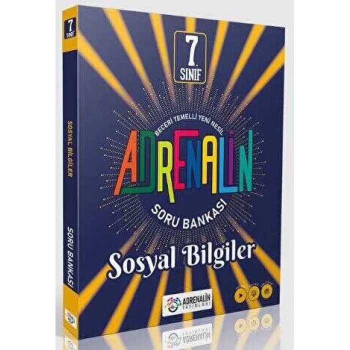 Adrenalin Yayınları 7. Sınıf Sosyal Bilgiler Soru Bankası