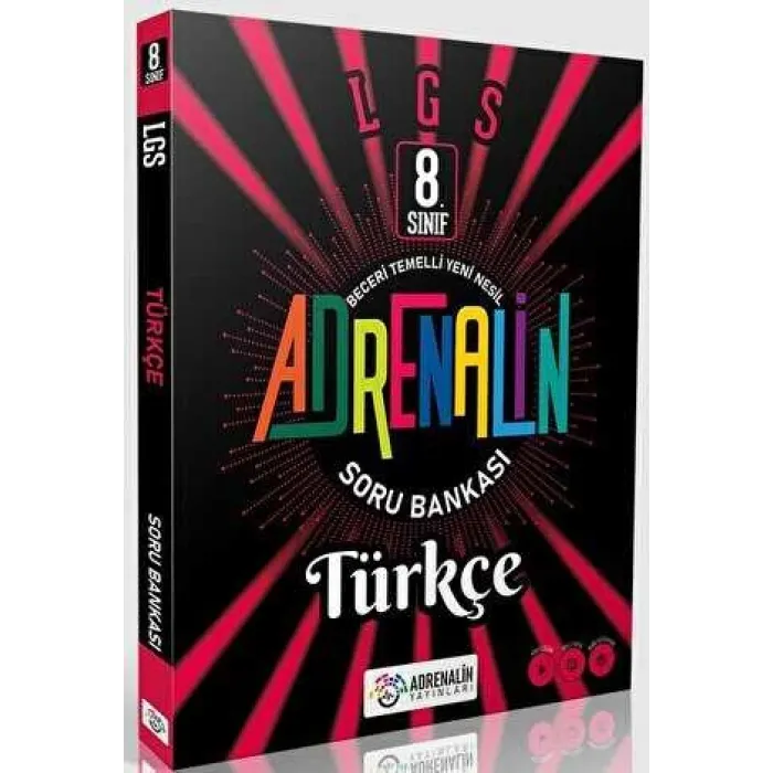 Adrenalin Yayınları 8. Sınıf Türkçe Soru Bankası