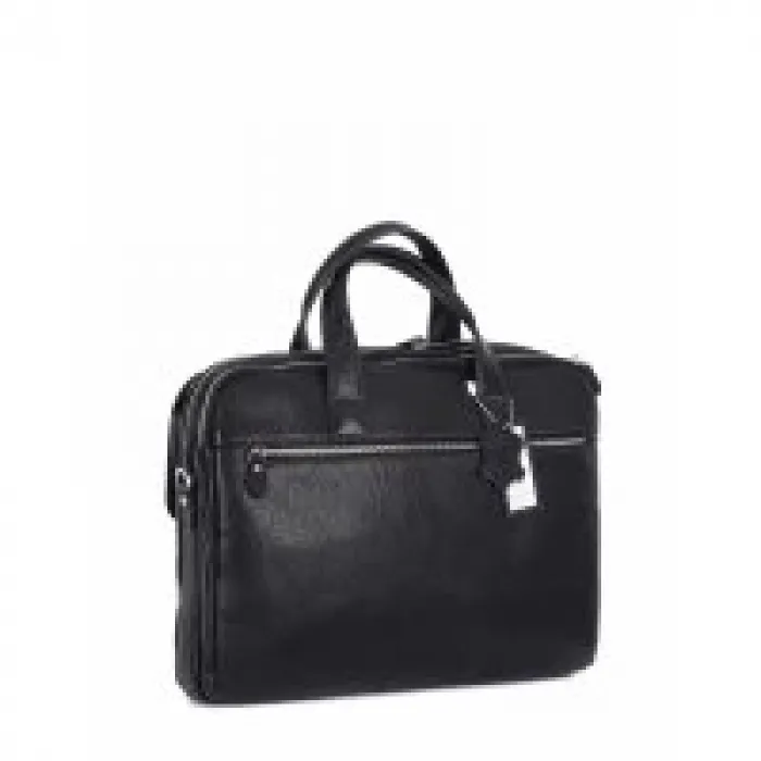 Aka Evrak Çantası 248-2 Floter Siyah Deri