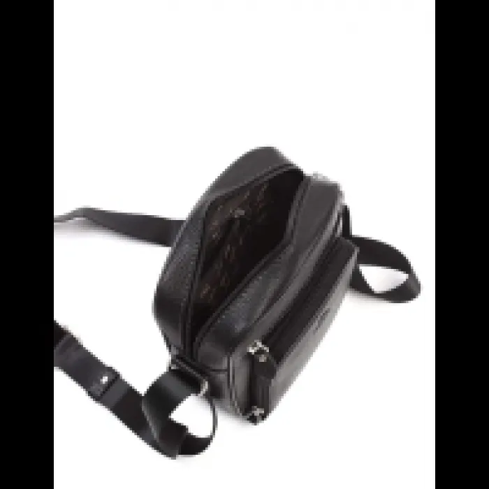 Aka Omuzdan Askılı Çanta 328-2 Floter Siyah Deri