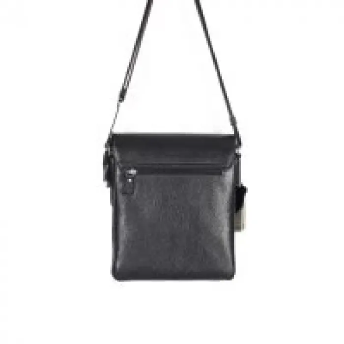 Aka Omuzdan Askılı Çanta  360-2 Floter Siyah Deri