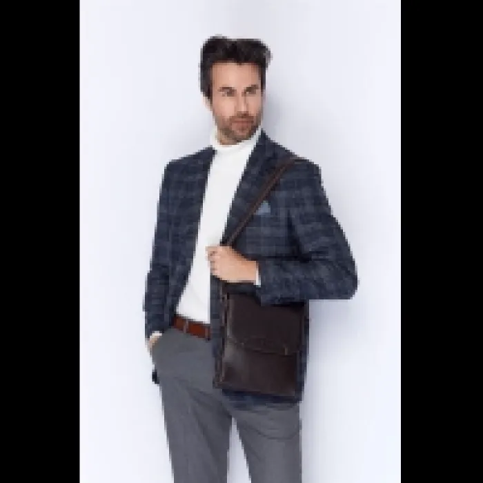 Aka Omuzdan Askılı Deri Çanta 373-4 Floter Kahve