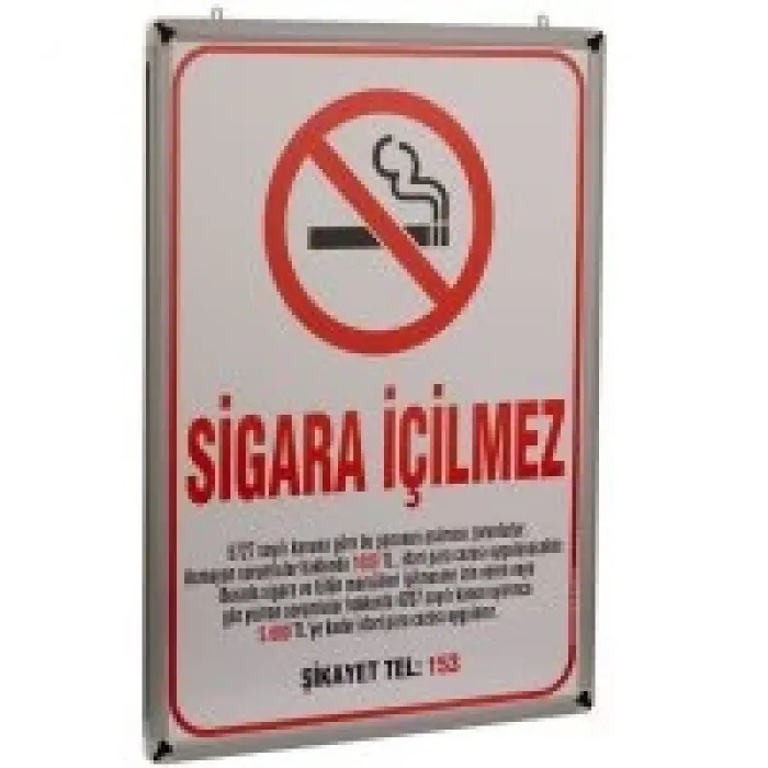 Akyazı Sigara İçilmez Panosu 35*50 Cm Alm Çerçeve 0509