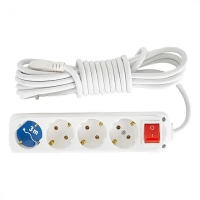 Almera 4lü Topraklı Priz 3mt Anahtarlı