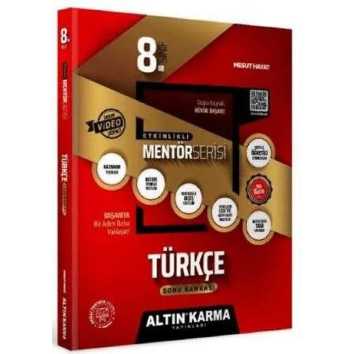 Altın Karma Yayınları 8. Sınıf Türkçe Altın Etkinlikli Kazanım Soru Bankası - Mentör Serisi