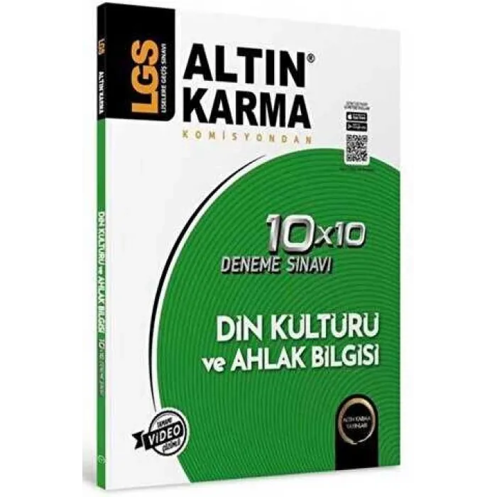 Altınkarma LGS 8. Sınıf  Din Kütürü ve Ahlak Bilgisi  10x10 Branş Deneme