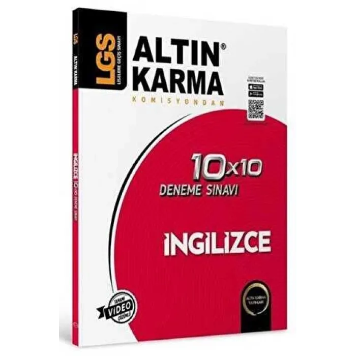 Altınkarma LGS 8. Sınıf  İngilizce  10x10 Branş Deneme