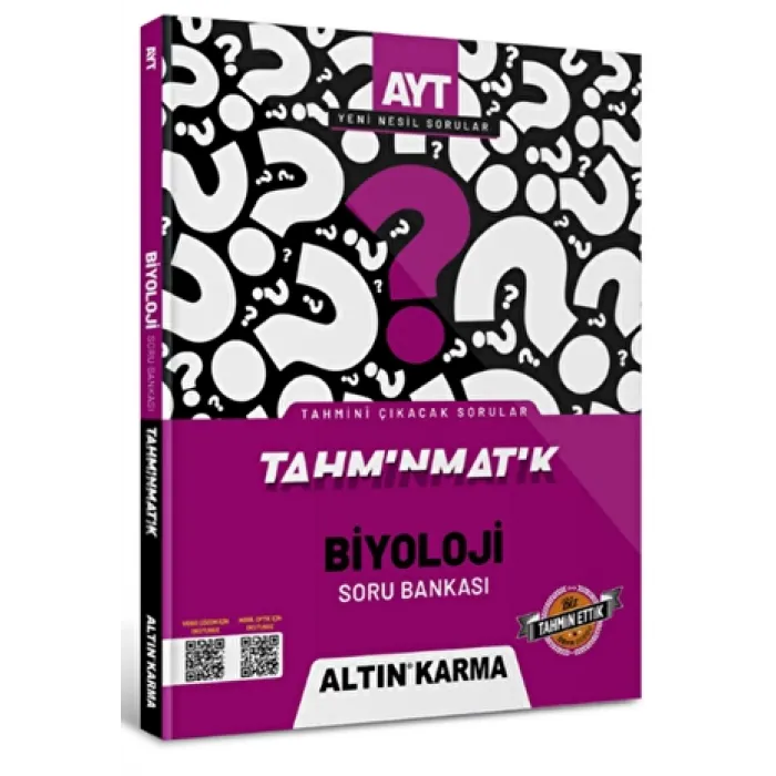 Altınkarma Tahminmatik AYT Biyoloji Soru Bankası