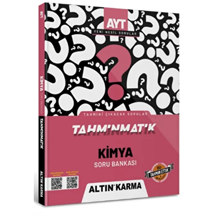Altınkarma Tahminmatik AYT Kimya Soru Bankası