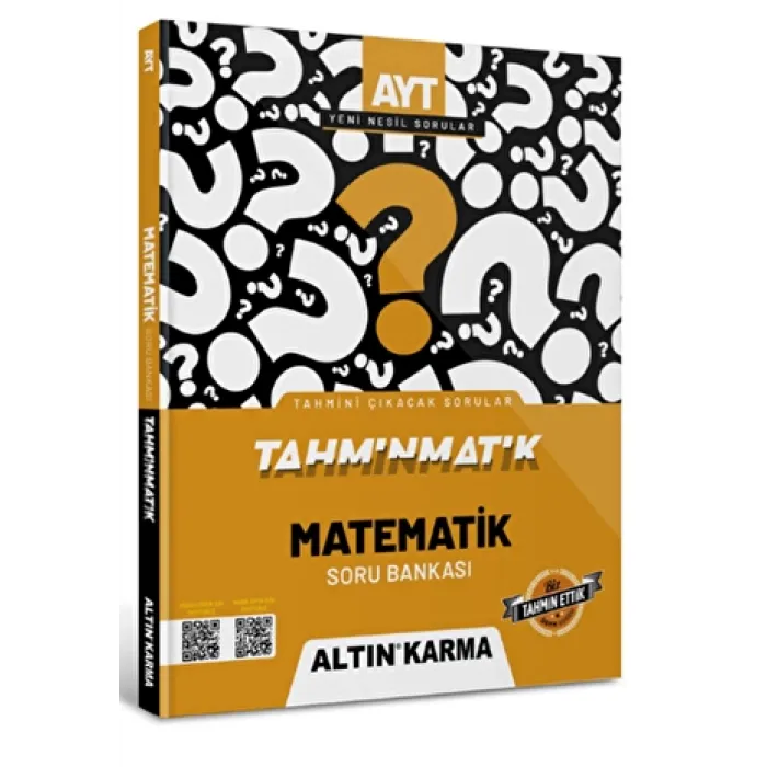 Altınkarma Tahminmatik AYT Matematik Soru Bankası