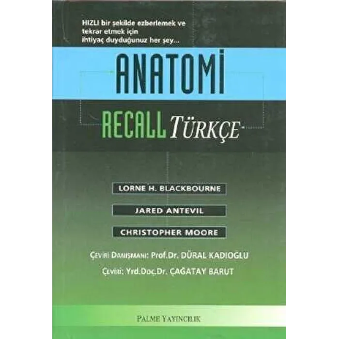 Anatomi Recall Türkçe