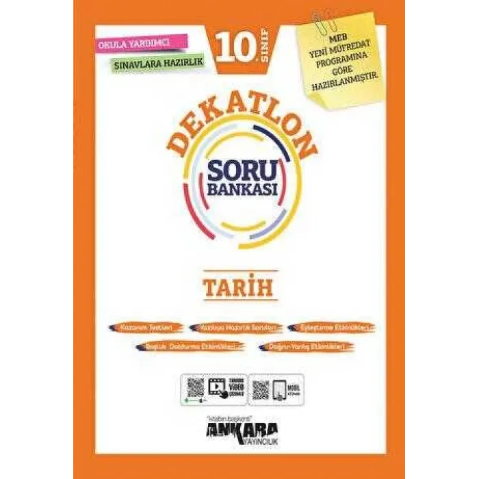 Ankara Yayıncılık 10. Sınıf Tarih Dekatlon Soru Bankası