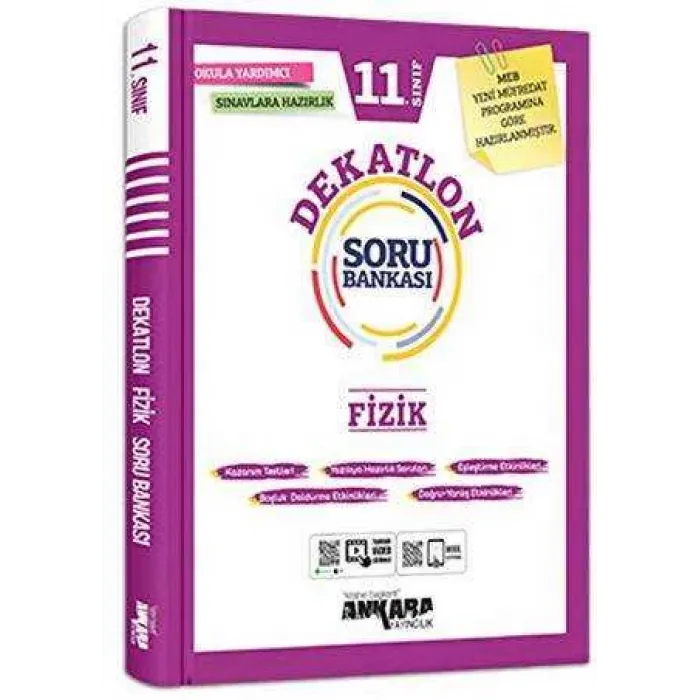 Ankara Yayıncılık 11. Sınıf Fizik Dekatlon Soru Bankası