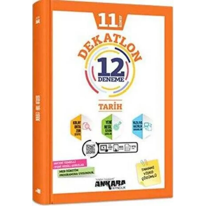 Ankara Yayıncılık 11. Sınıf Tarih Dekatlon 12 Deneme