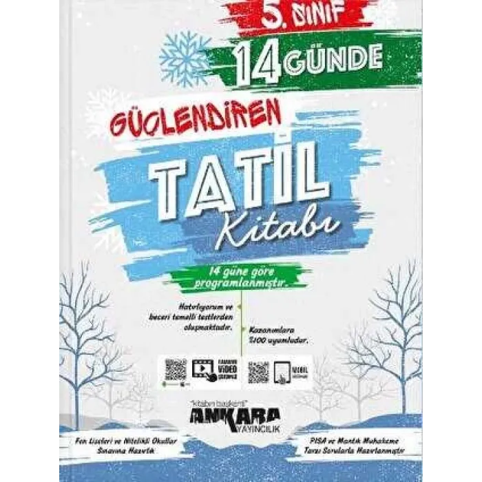 Ankara Yayıncılık 5. Sınıf 14 Günde Güçlendiren Tatil Kitabı