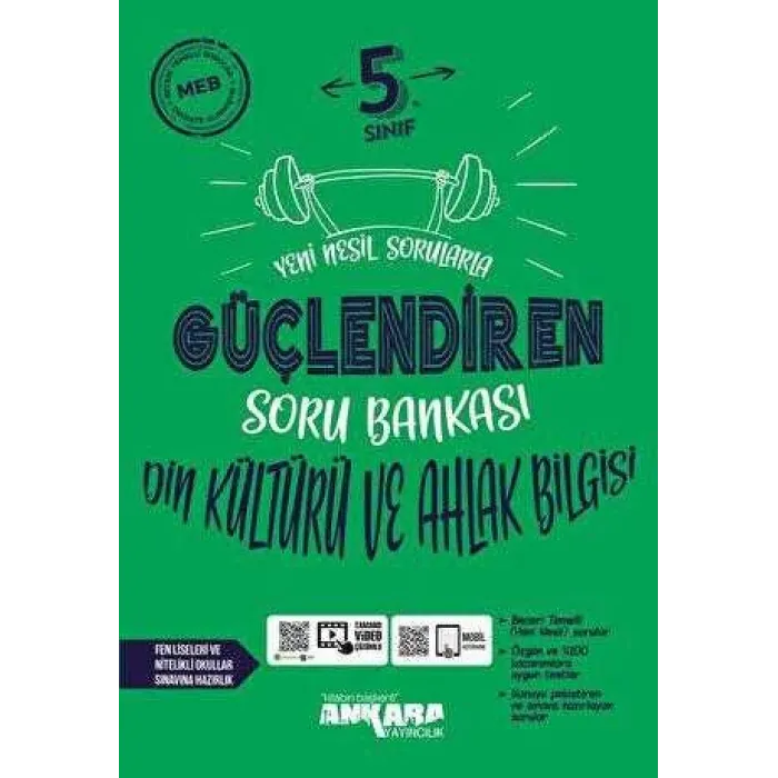 Ankara Yayıncılık 5. Sınıf Din Kültürü ve Ahlak Bilgisi Güçlendiren Soru Bankası