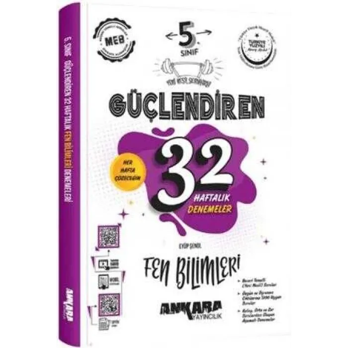 Ankara Yayıncılık 5. Sınıf Fen Bilimleri Güçlendiren 32 Haftalık Denemeleri