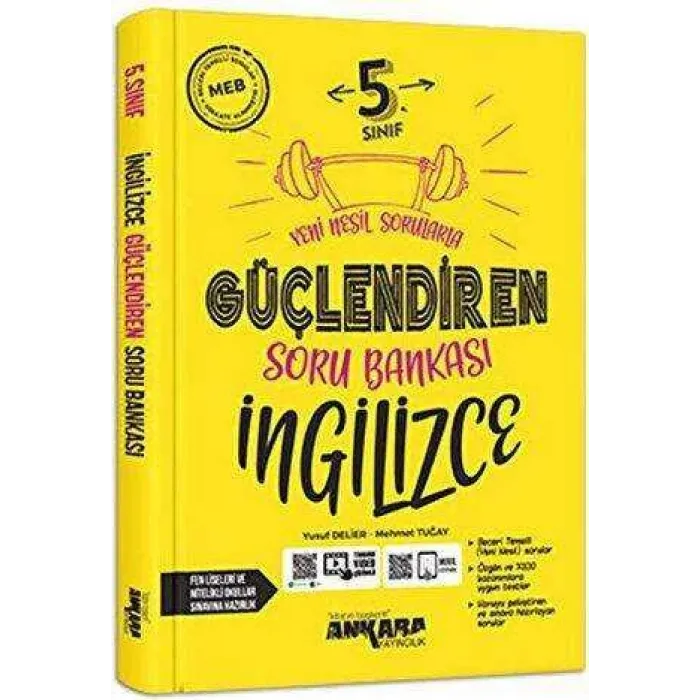 Ankara Yayıncılık 5. Sınıf Güçlendiren İngilizce Soru Bankası