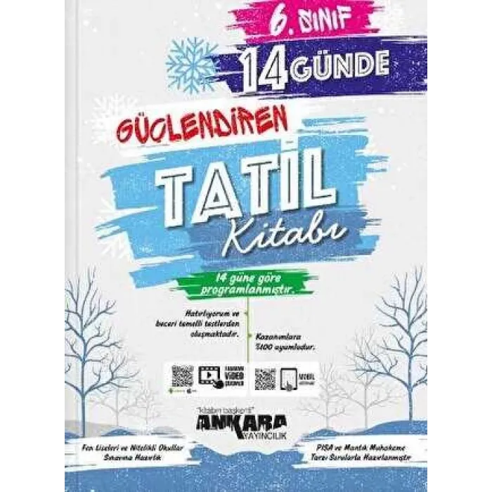 Ankara Yayıncılık 6. Sınıf 14 Günde Güçlendiren Tatil Kitabı