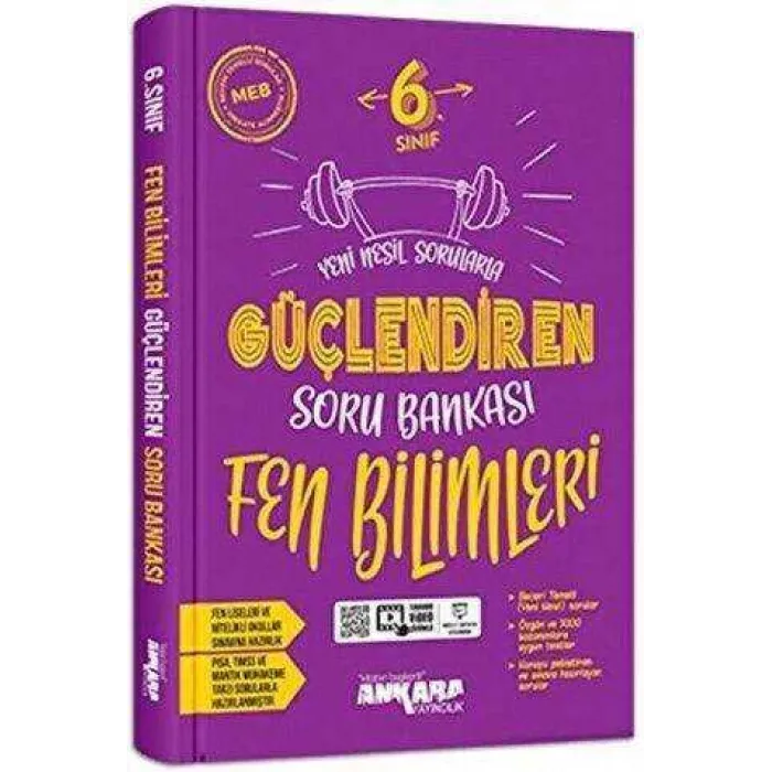 Ankara Yayıncılık 6. Sınıf Fen Bilimleri Güçlendiren Soru Bankası
