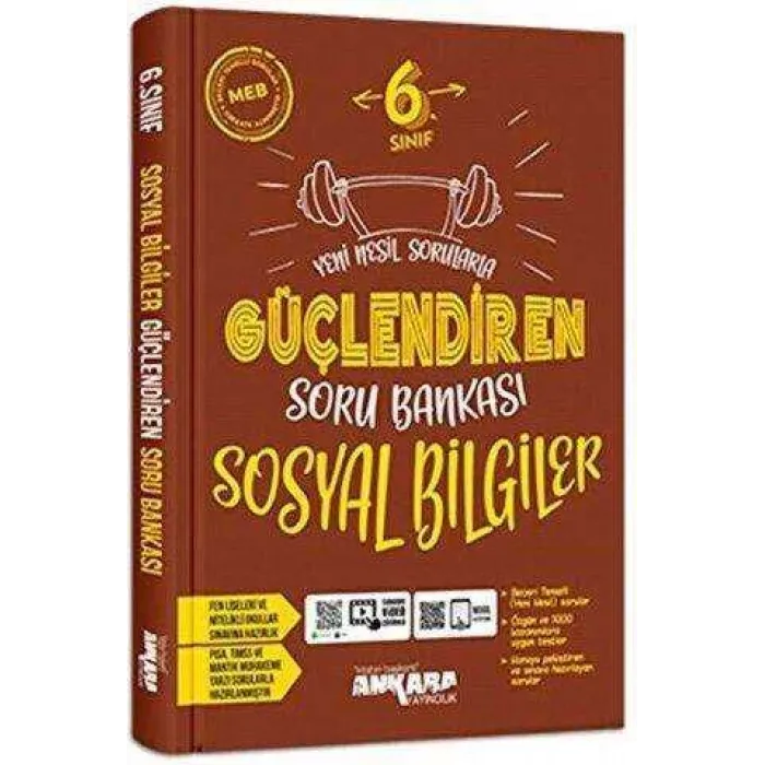 Ankara Yayıncılık 6. Sınıf Sosyal Bilgiler Güçlendiren Soru Bankası
