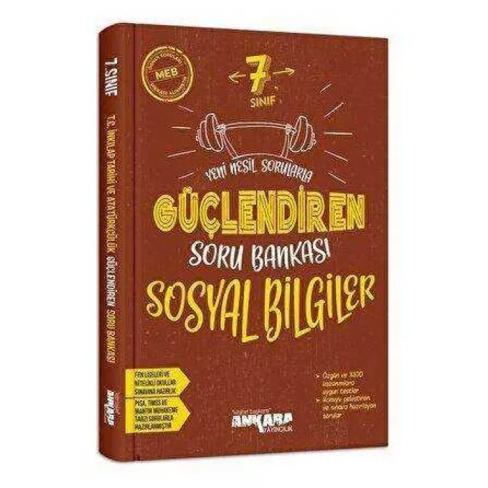 Ankara Yayıncılık 7. Sınıf Sosyal Bilgiler Güçlendiren Soru Bankası