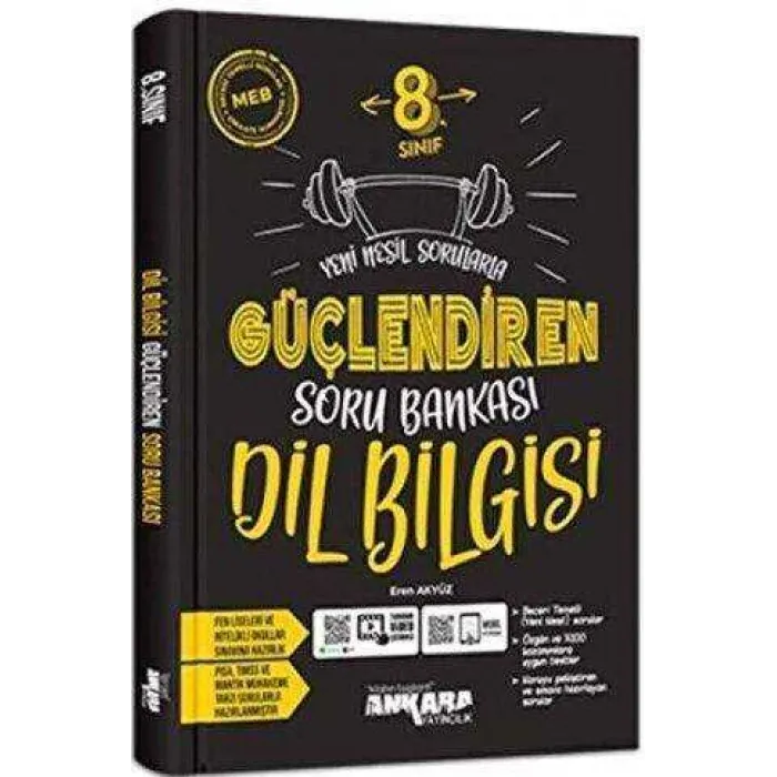 Ankara Yayıncılık 8. Sınıf Dil Bilgisi Güçlendiren Soru Bankası