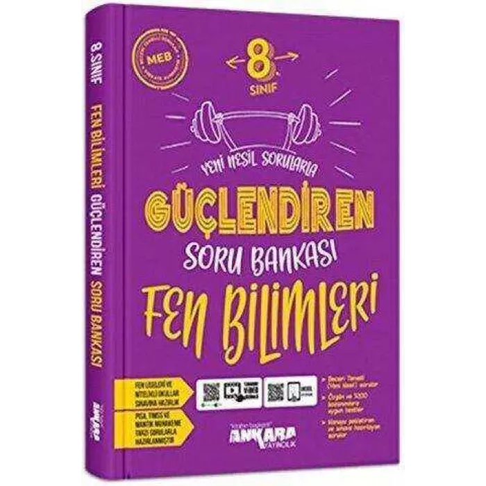 Ankara Yayıncılık 8. Sınıf Fen Bilimleri Güçlendiren Soru Bankası