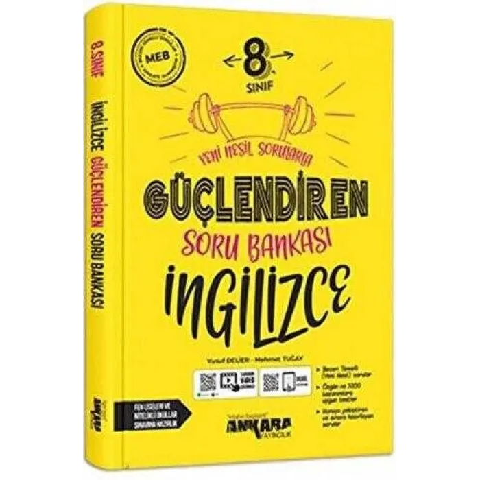 Ankara Yayıncılık 8. Sınıf İngilizce Güçlendiren Soru Bankası